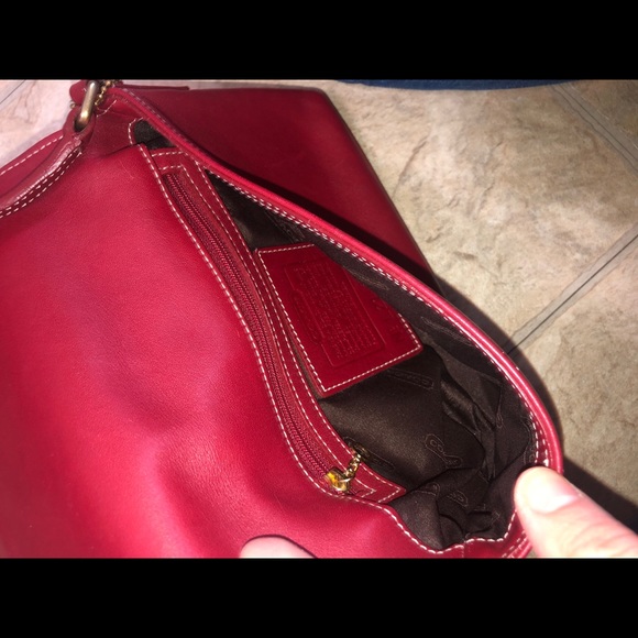 Red Coach Crossbody Bag - Picture 3 of 4